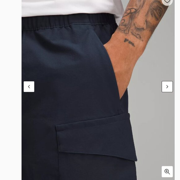 NWT Lululemon Athletica Men's Stretch Cotton VersaTwill Cargo Pocket Short 10" - Picture 4 of 7